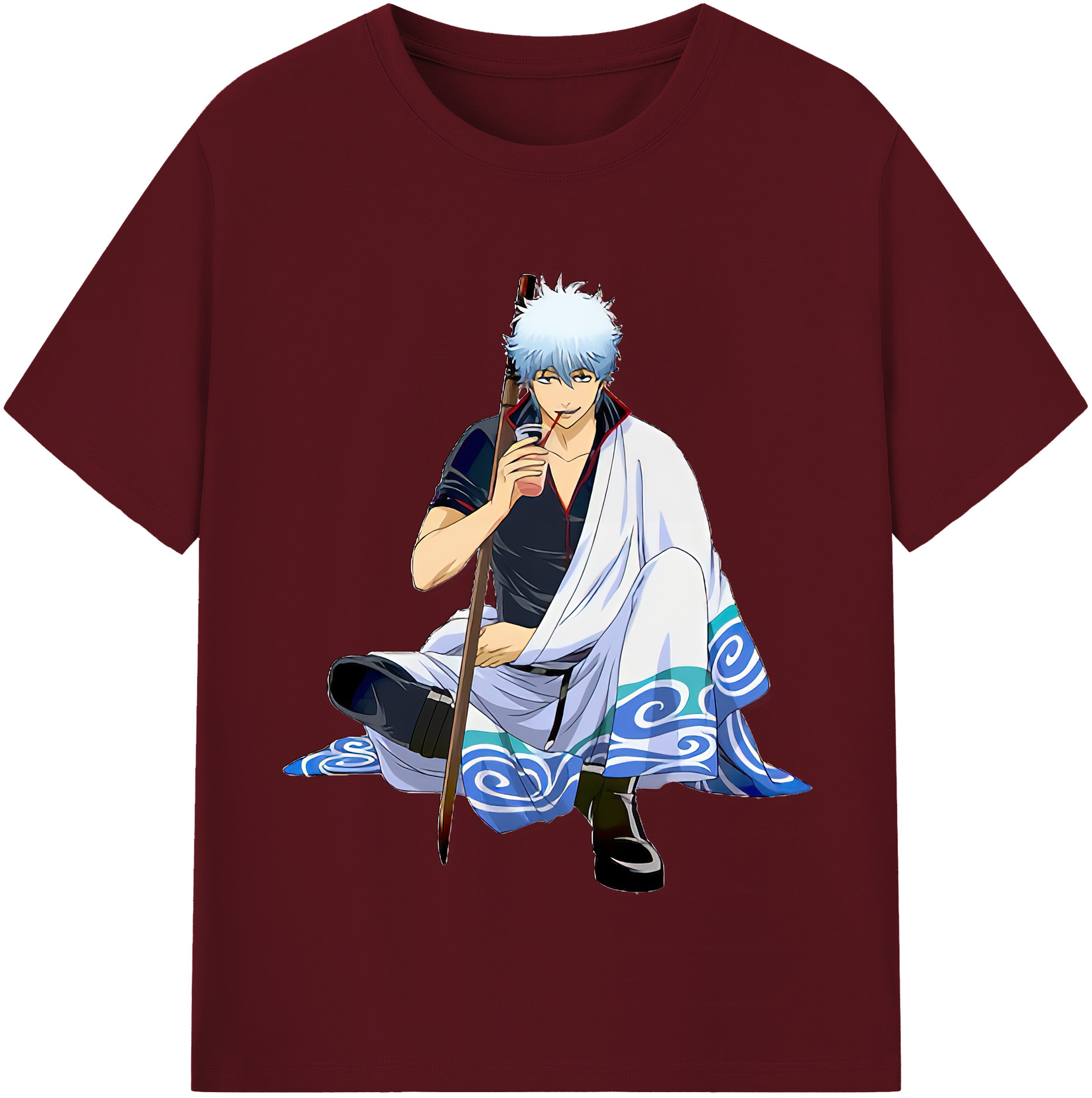 （画像用） ぎんたま 坂田銀時（さかたぎんとき） 神楽 志村新八（しむら しんぱち） GINTAMA Sakata Gintoki Kagura Shimura Shinpachi 綿100％半袖Tシャツ（フロントプリント）